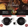 thumbnail image 6 of Cuisinel Cast Iron Pot with Lid 2-in-1 Multi Cooker Pre-Seasoned Dutch Oven 7 Quarts, 6 of 10