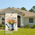 thumbnail image 2 of AMHNF Watering Can with Colorful Flowers Linen Garden Flag for Spring Summer Home Outdoor Garden Yard Door Decor 12x18 inch, 2 of 5