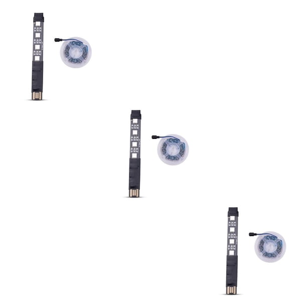 Inteprter RGB Strip Light APP Control remoto Colorido compatible con Bluetooth Infrarrojo inteligente regulable Telón de fondo LED String Wireless Juego 5 3piezas Inteprter CBP183116
