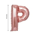 thumbnail image 3 of Efavormart Blush 40" tall Alphabet Letters / Number Foil Balloons Party Wedding Decorations Graduation New Year Party- P, 3 of 6