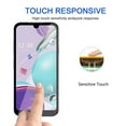 thumbnail image 2 of GoldCherry Screen Protector for LG K31/LG Aristo 5/LG Fortune 3,High Definition Anti-Scratch Anti-Fingerprint High Touch Sensitivity Tempered Glass Film-[9H Hardness][Bubble Free](2 Pack）, 2 of 6