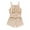 Khaki, variant on Baby Girl Fleece Jumpsuits Summer Toddler Baby Girls Sleeveless Solid Ruffles Suspender Romper Jumpsuit New Casual Winter Jumpsuits Khaki 2-3T