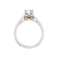 thumbnail image 2 of Bague de Fiançailles en Or Rose et Blanc 14k avec Solitaire en Diamant Rond 1ct, 2 of 4