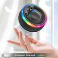 thumbnail image 4 of Altavoz de ducha bluetooth, altavoz Bluetooth portátil con ventosa, altavoz impermeable ipx7, Bluetooth inalámbrico 5.3 con luz rgb, micrófono incorporado, ducha, aire libre, sonido envolvente de alta, 4 of 6