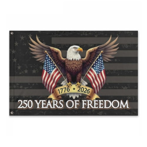 American 250 Year Anniversary Flag 4x6 Ft Outdoor Double Sided 250th Anniversary USA Flag 4th of July1776 Patriotic Flags For Outside Indoor Decor