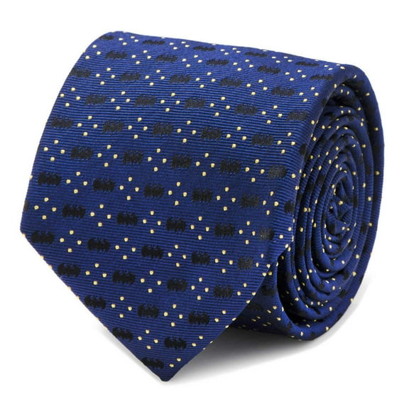DC Batman Icon Diamond Dot Navy Mens Tie
