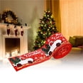 thumbnail image 2 of Ruiboury Christmas Decorations Supplies Christmas Truck Printing Ribbon Christmas Tree Wrapping Ribbon for Wreaths Gift Baskets Type2, 2 of 9