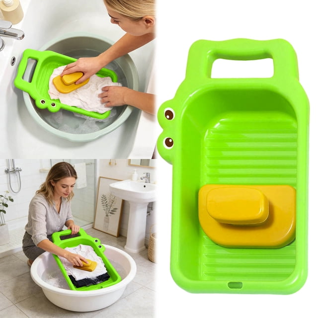 Washing Board Space Saving Portable With For Kids Training Laundry Household