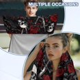 thumbnail image 6 of Kuiaobaty Skull Rose Print Car Seat Towels for Front Seats Crow Print Car Seat Shield Protector with Storage Bag Absorbent Microfiber Towels(Hot Yoga, Gym, Sports Accessories), 6 of 7