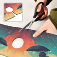 thumbnail image 6 of Yayeee Faucet Mat for Kitchen Sink 14.7" Diatomite Long Splash Guard Pad, Astronaut and Sky, 6 of 7