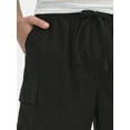 thumbnail image 4 of No Boundaries Men's & Big Men's Cotton Slub Cargo Shorts, 6” Inseam, Sizes XS-5XL, 4 of 5