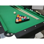 SEGMART 5.5 Ft 3 In 1 Pool & Table, Tennis Multigame Table, Multifunctional Billiard Table, Dining Table, Indoor Game Table, All Accessories Included, Black with Green Felt
