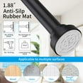 thumbnail image 2 of Shower curtain rod adjustable 34 to 96 inches, no drilling installation, waterproof rustproof, for bathroom kitchen living room, matte black, 2 of 5