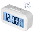 thumbnail image 4 of Alarm Clock, Electronic Night Light LED Alarm Clock LED Large Display  For Bedroom For Office For Home White,Black, 4 of 8