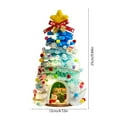 thumbnail image 4 of Cheapark 10in Lighted Mini Christmas Tree - Small Desktop Decor with 20 LED Cones, Festive Accent for Holiday Gatherings, 4 of 6