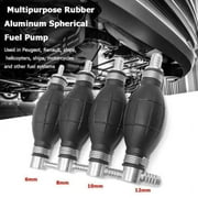 JRL lack& Silver Rubber Fuel Pump Line Hand Primer Bulb