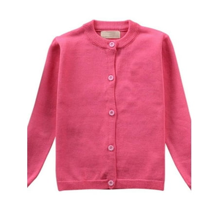 

Boys Girls Childrens School Sweatshirt Sweater Jumper Top Button Down Crew Neck