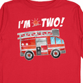 thumbnail image 4 of Inktastic I'm 2 Fire Truck 2nd Birthday Boys or Girls Long Sleeve Toddler T-Shirt, 4 of 5