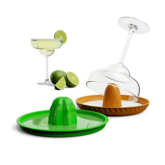 Pund'it Salt of The Border, Margarita Salt Rimmer and Manual Hand Juicer Set