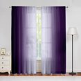 thumbnail image 1 of Purple Curtains 84 Inch Length for Living Room 2 Panel Set Purple and Grey White Window Treatment Curtains Lavender Ombre Gradient Light Filtering Curtains Modern Abstract Drapes, 1 of 7