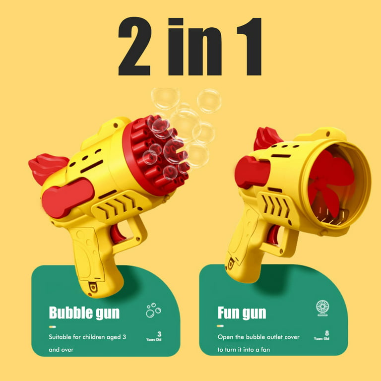SkyCo Bubble Gun – 2pcs Bubble Guns for Kids – Pink and Blue Bubble Guns