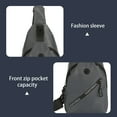 thumbnail image 5 of Sling Bag For Women & Men Crossbody Backpack With Headphone Hole Chest Bag Daypack Crossbody For Travel Sport Hiking, 5 of 7