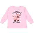 thumbnail image 3 of Inktastic This Little Piggy Loves Mama Cute Boys or Girls Long Sleeve Toddler T-Shirt, 3 of 5