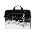 thumbnail image 1 of Funda para portátil MRMIAN Fashionable en blanco y negro Music Note 15 pulgadas, 1 of 6