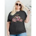 thumbnail image 5 of XCHQRTI Pumpkin Plus Size Women Tshirt Its Fall Yall Thanksgiving Short Sleeve Graphic Tees, 5 of 8