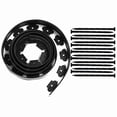 thumbnail image 2 of 7.5 x 12.5 in Black ABS Plastic Garden Border Edging 15 Count, 2 of 9