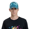 thumbnail image 4 of Fotbe Underwater Dolphin Scene Gorro Clásico de Béisbol, Gorra Ajustable con Broche Snapback, Gorro de Exterior de Algodón Suave, 4 of 6