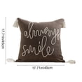 thumbnail image 3 of Funda de cojín bordada con borlas – Funda de almohada decorativa para sofá, sillón, sala de estar, dormitorio, oficina y decoración navideña – Poliéster lavable a máquina, 3 of 6