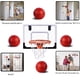 thumbnail image 5 of Mini canasta de baloncesto para niños y adultos para colgar en la puerta de la habitación., 5 of 6