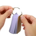 thumbnail image 4 of Unique Bargains 2.8' x 1.5' Blank Flash Cards with Rings Study Cards Index Cards Note Card Pre Hole Punched, Purple 600 Pack, 4 of 5