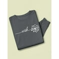 thumbnail image 3 of Wish Dandelion W Hearts Sweatshirt Women -Image by Shutterstock, Female 3X-Large, 3 of 4