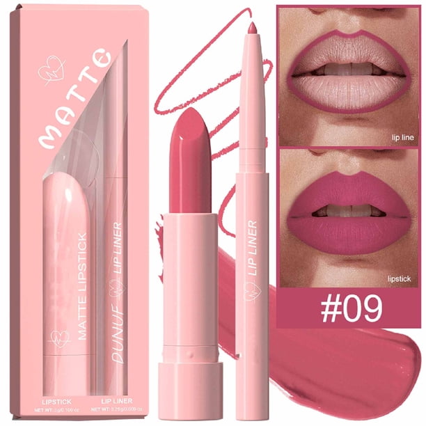 Lipstick + Lip Liner Matte Easy To Color 24hrs Of Smoothly Moisturizing Shine Clear