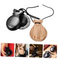 thumbnail image 4 of HONMEET 2pcs Castanets Wood Musical Instruments for Beginners Natural Wood, 4 of 8