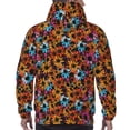 thumbnail image 7 of Honeii Daisies Flowers Pattern Mens Hoodies Men's Loose Sleeve Sweatshirt,Pullover Hooded Sweatshirt for Men,Essentials Hoodie-3X-Large, 7 of 7