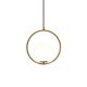 thumbnail image 1 of Vintage Dining Room Pendant Lighting Gold Golden Ring Pendant Lamp Metal Dining Table Light Retro Industrial Chandeliers with Crystal Ball Hanging Lam, 1 of 4