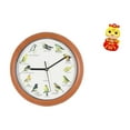 thumbnail image 1 of Reloj de pared con pájaro cantor y sonido, reloj decorativo con estatua de serpiente china, artesanía única, adecuado para sala de estar, dormitorio,, 1 of 8