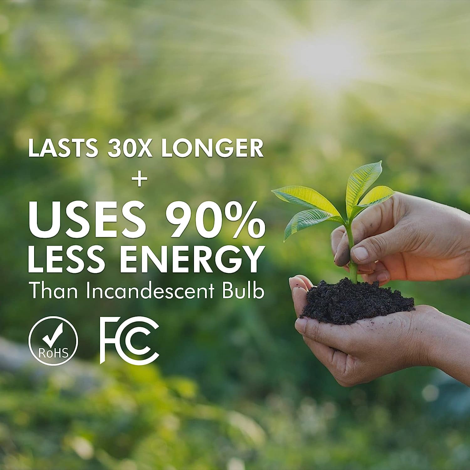 Xtricity LED A19 Light Bulb GU24 Plug-in Base, 10W (60W Eqv) 120V, 3000K, Dimmable (12 Pack)