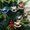 thumbnail image 2 of Decoración navideña para el hogar, caballo de troya chapado en caja, bolas de Navidad, árbol de Navidad colgante, año nuevo 2023, Noel, decoración de la habitación, 2 of 4