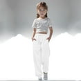 thumbnail image 6 of AherBiu Kids Girls Clothes Sweatpants for Teen Girl Elastic High Waisted Athletic Jogging Pants with Pockets, 6 of 6