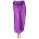 thumbnail image 1 of Pantalones elegantes de danza del vientre para mujer - Pantalones anchos con abertura de gasa y lentejuelas - Cintura elástica, talla única para cinturas de 68-110 cm, 1 of 3