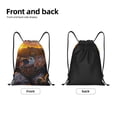 thumbnail image 4 of Bingfone Lizard With Sunglasses Sunset Drawstrings Backpacks Bags for Men Women Gym Drawstrings Bag-Small, 4 of 8