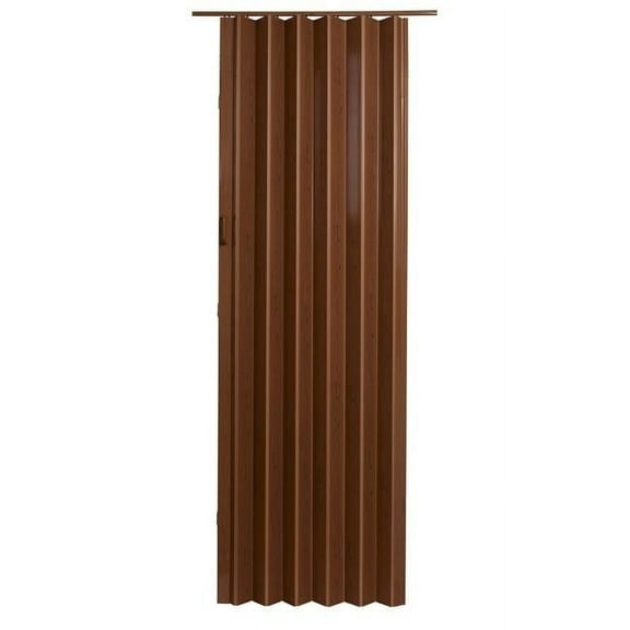 Spectrum 36 x 96 in. Oakmont Vinyl Folding Door, Pecan