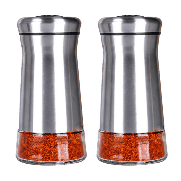 Salt and Pepper Shakers Set Salt Shaker with Adjustable Pour Holes