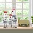 thumbnail image 3 of Amosfun 3 Piezas Figuras de Pollo de Madera Fiesta del día de Pascua Decoración de Mesa y alféizar de Ventana Figuras de Gallo de 7 a 8,66 Pulgadas, 3 of 5