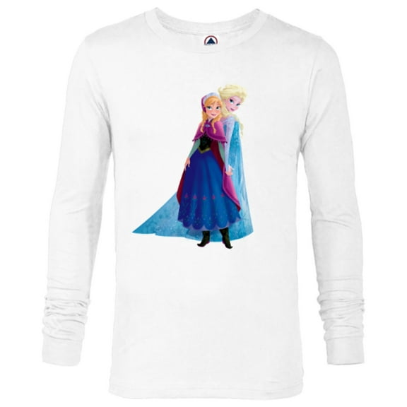 Disney Frozen Elsa and Anna Sisters T-Shirt - Long Sleeve T-Shirt for Men - Customized-White