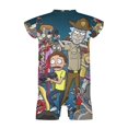 thumbnail image 6 of Rick And Morty Baby Romper Short Sleeve Bodysuits Soft Rompers Summer Clothes One-Piece Jumpsuits Outfits 9-12M, 6 of 8